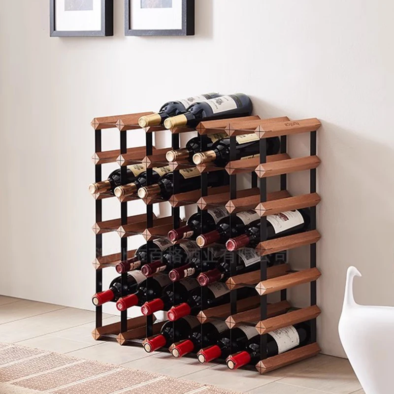 Wood Designer Bar Cabinet Shelves Kitchen Restaurant Display Modern Wine Cabinet Multifunctional Repisa Lounge Suite Furniture