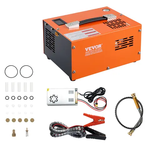 SucceBuy PCP Air Compressor 4500PSI/30Mpa Portable PCP Airgun Compressor with External Converter PCP Air Pump