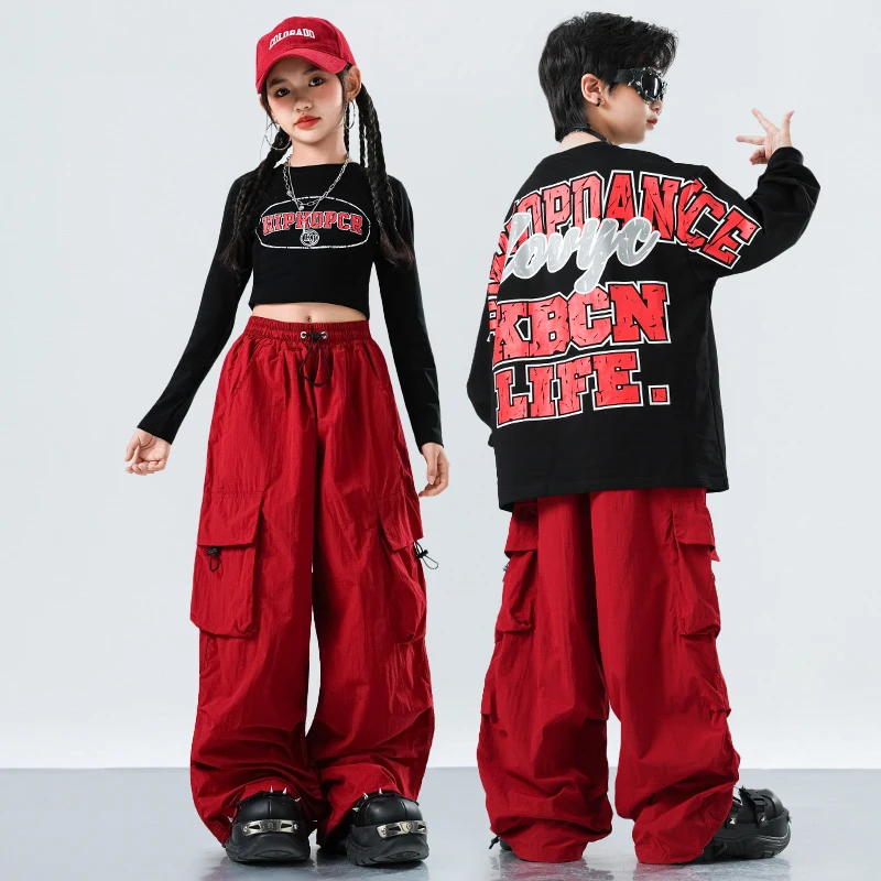 

Персонализированный детский комплект для уличных танцев, одежда в стиле хип-хоп для мальчиков, барабанные комплекты, костюмы для выступлений, костюмы для джазовых танцев для девочек, осень-зима