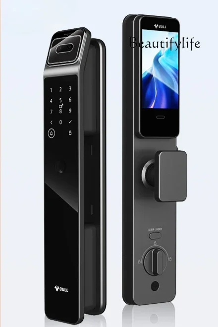 Fingerprint smart door lock household anti-theft door facial recognition smart lock electronic password lock