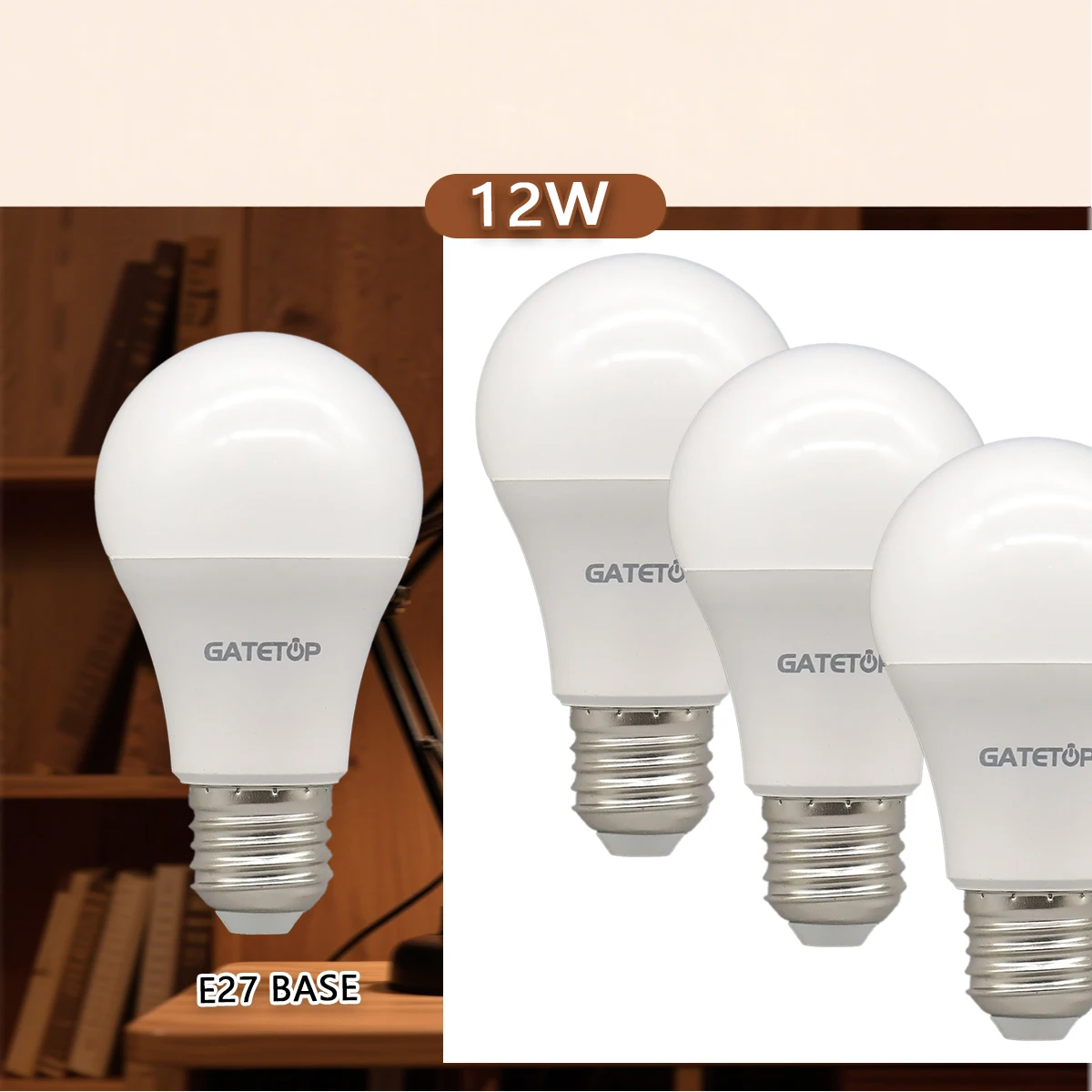 

1-10PCS Hight Quality Bombilla LedE27 Light Bulbs RA80 Bulb 12W AC 110V 220V Cool Lighting Daylight for Home Derection Lamp