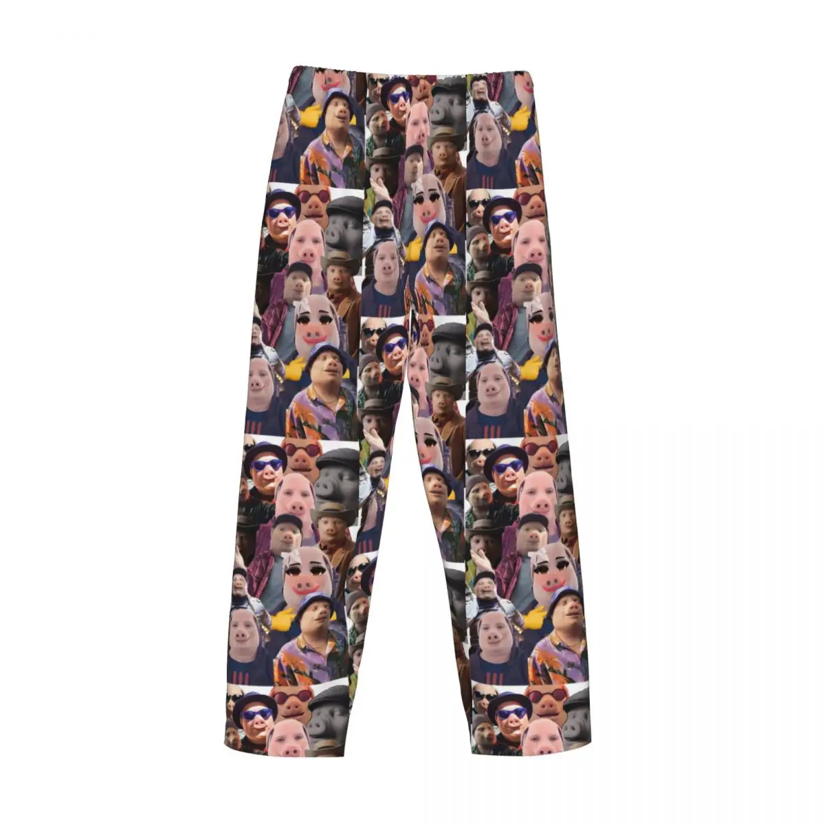 مطبوعة حسب الطلب جون بورك تدعو بنطال بيجامة للرجال ملابس نوم مضحكة على شكل خنزير مع جيوب