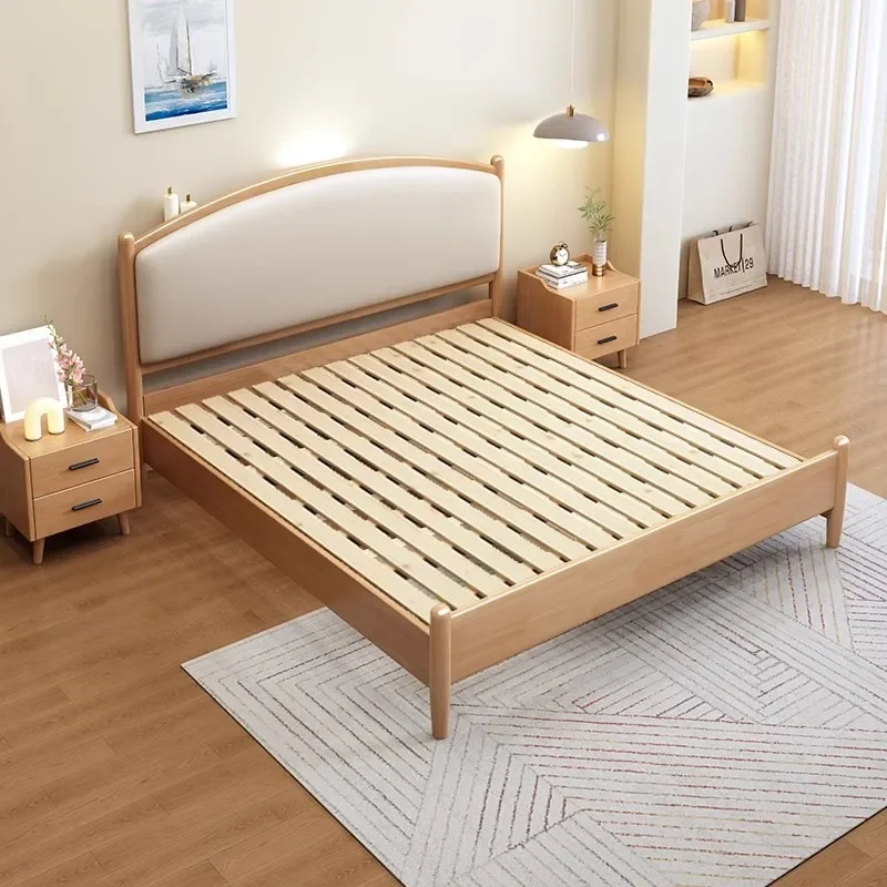 

Nordic, solid wood, soft bunk bed, modern, minimalist, bedroom, log, Japanese, hotel