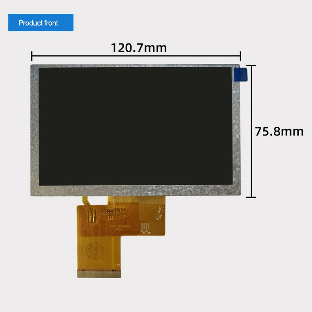 5.0 Inch TFT LCD Display 800*480 IPS Display RGB Interface 50Pin LCD Color Display Screen For Car Smart Home