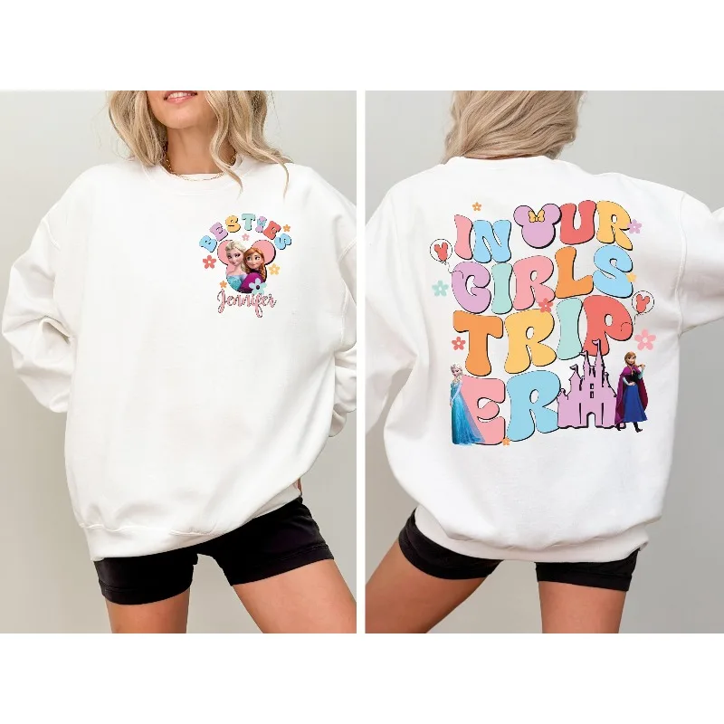 مجموعة إلسا وآنا بيست هوديس النسائية للخريف والشتاء الجديدة للرجال والنساء ملابس غير رسمية على الموضة للشارع #4