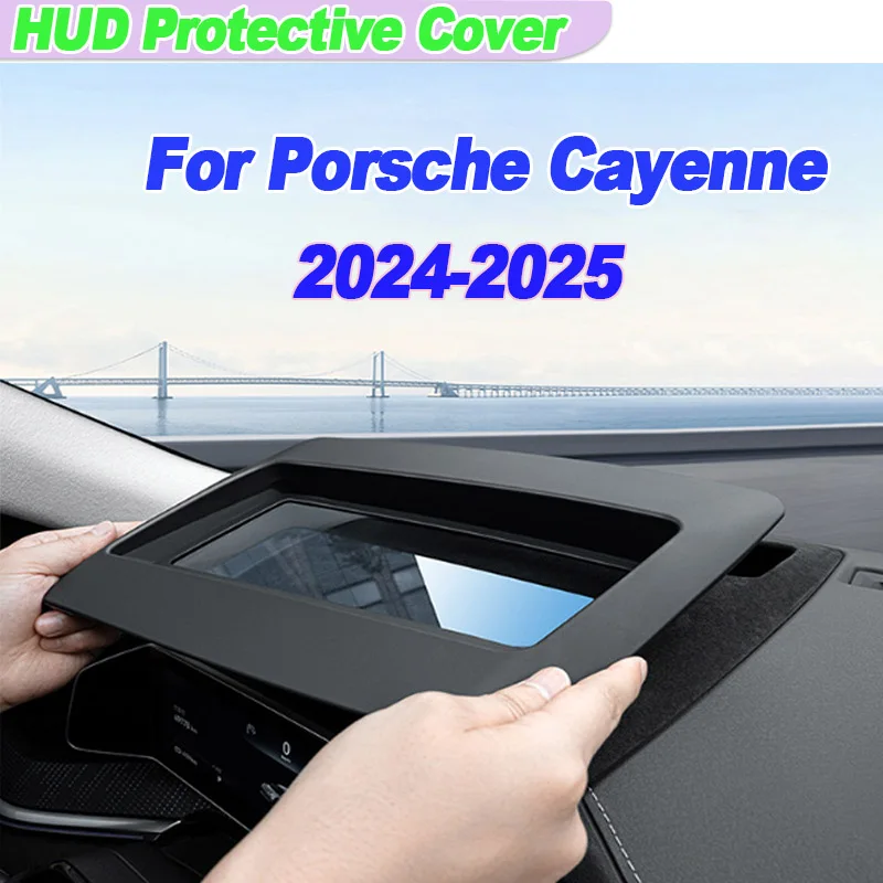 

For Porsche Cayenne 2024 2025 Car Hud Display Protective Cover HD Tempered Glass Anti Reflection Head Up Screen Protector Parts