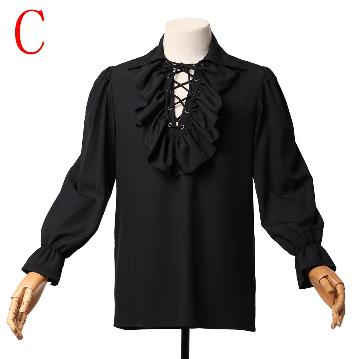 Camicia pirata per donna uomo medievale Halloween Cosplay Vampire Clothes theatre Poet Costume Tops