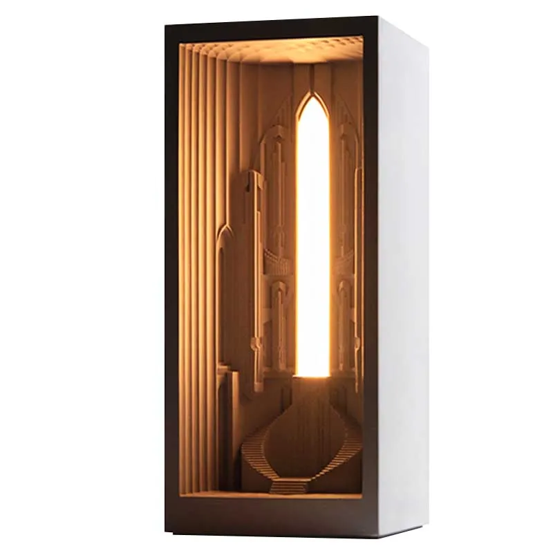 Original Organ Church Bedside Lamp Architect Gift Decoration Nordic Creative Cement Night Light