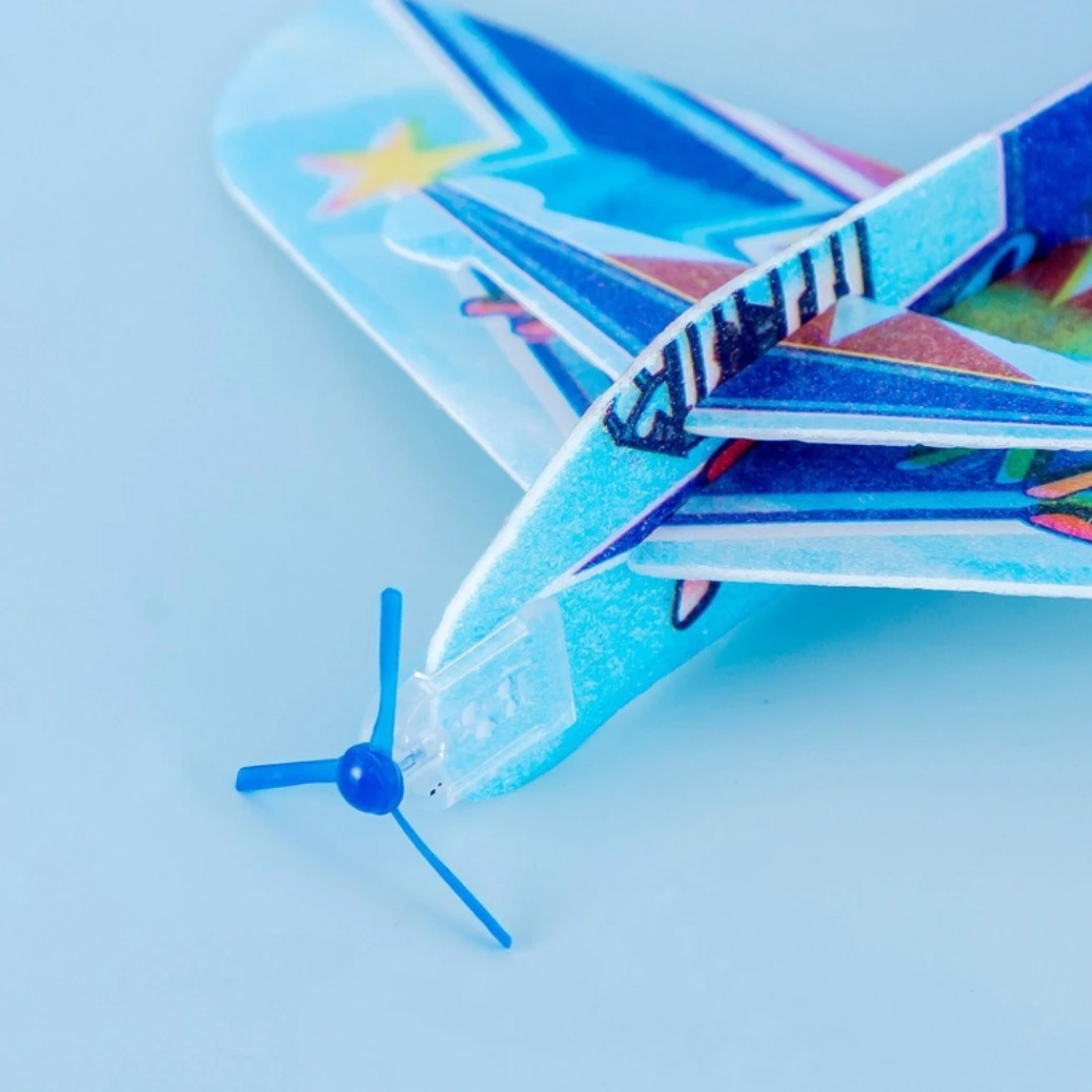 Magic circling plane, foam paper airplane model assembly creative children's toy gifts