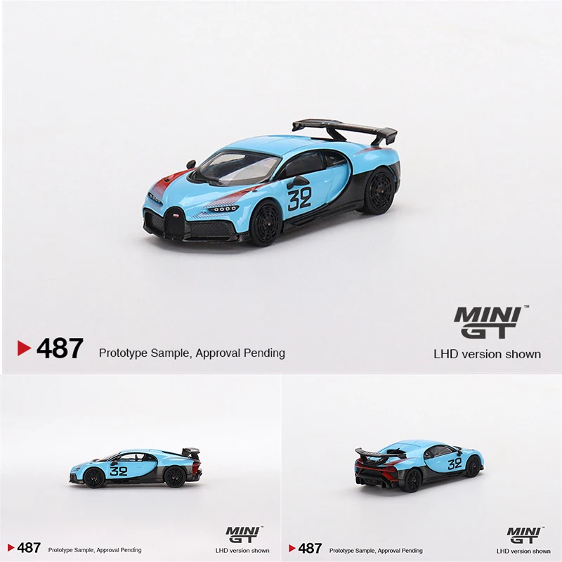 

MINI GT 1:64 Chiron Pur Sport Grand Prix Diecast Diorama Car Model Collection Miniature Carros Toys 487