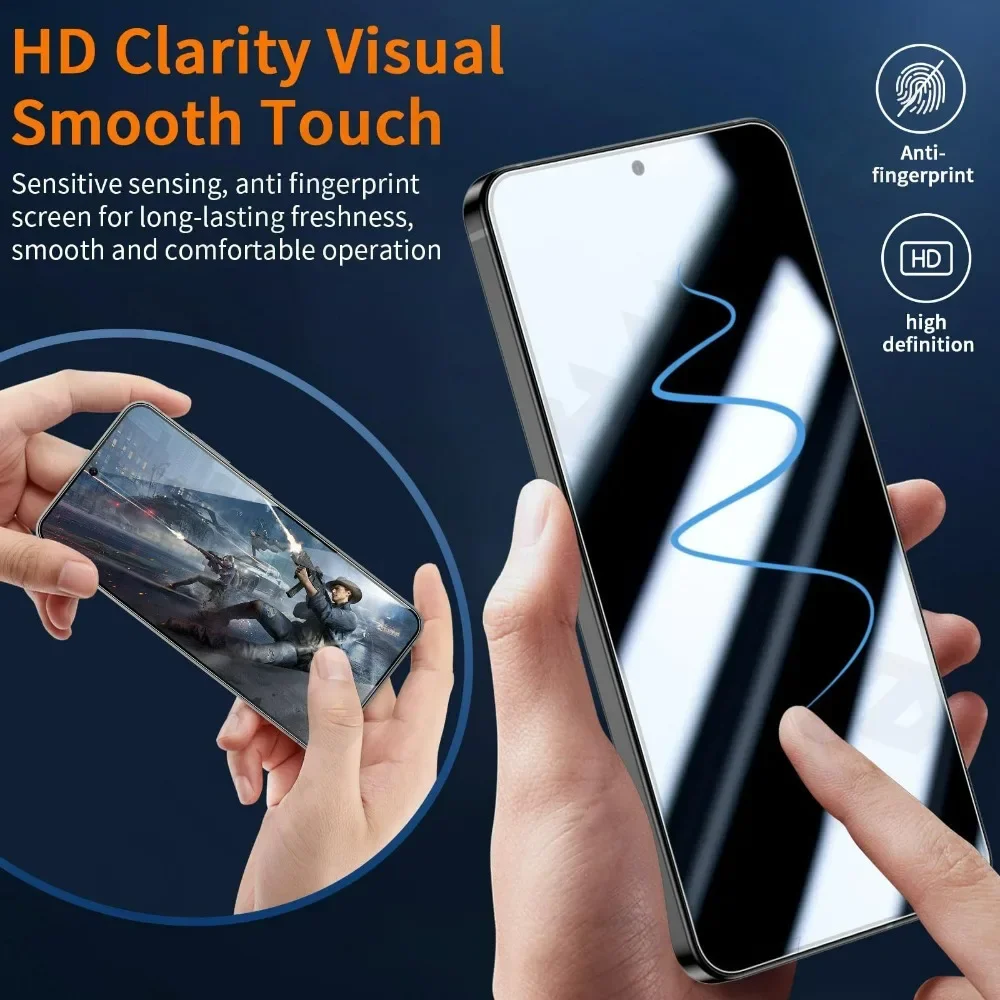 2 uds para Redmi Note 15 Pro Plus 4G 5G instalación sin polvo con un solo clic Protector de pantalla HD vidrio templado Protector