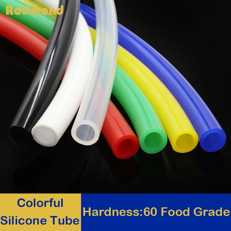 

1 Meter ID 10 12 14 16 18 20 25 32 mm Silicone Tube Flexible Rubber Hose Food Grade Soft Drink Pipe Water Connector