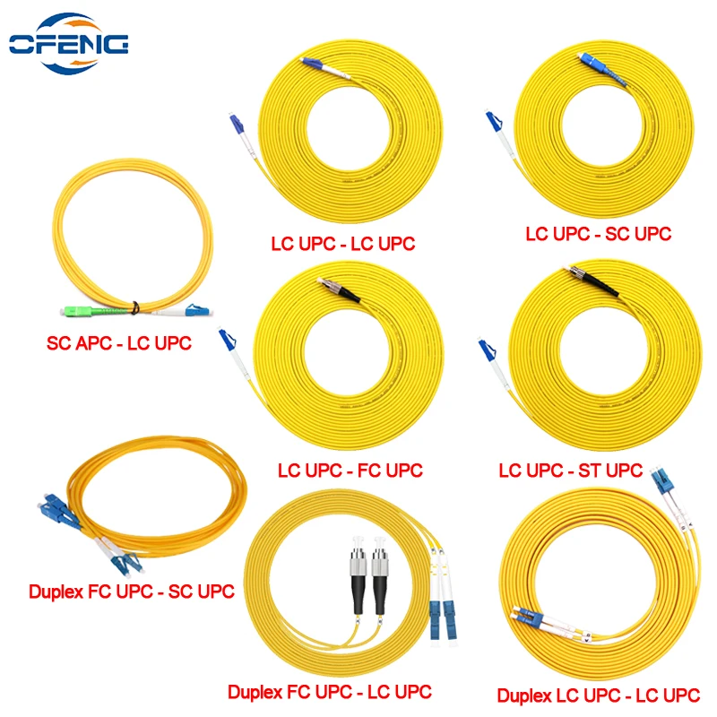 Fiber Optical Jumper Cable, Fiber Patch Cord, Single Mode, SC, APC, LC, UPC, FC, APC, ST, G652D, G652D DIY