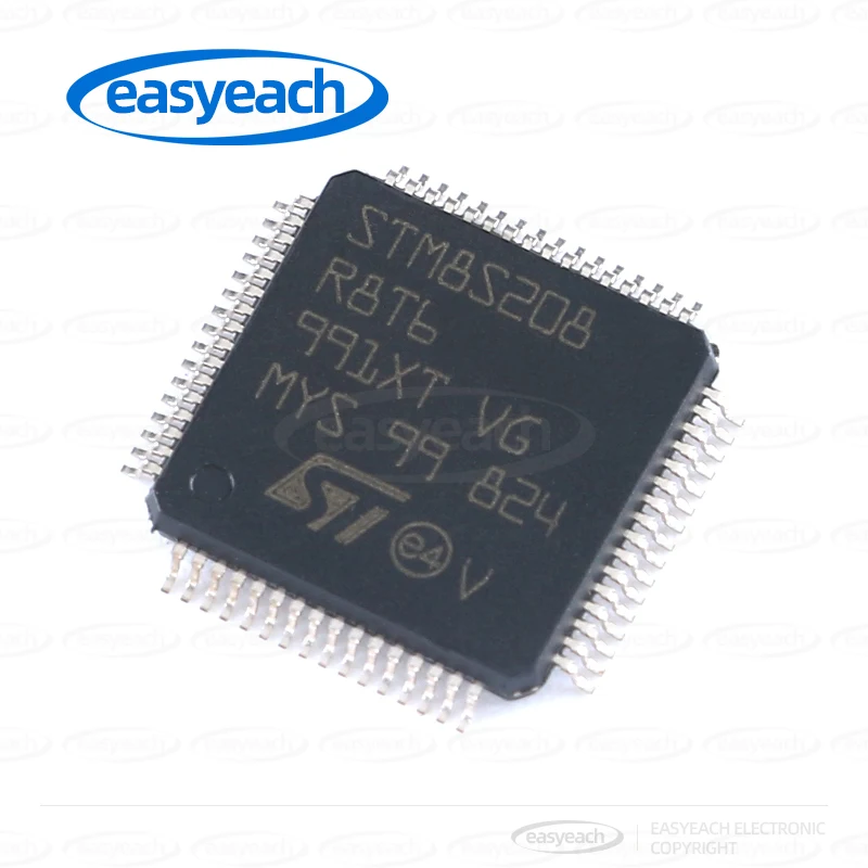 STM8S208R8T6 ST مكونات الالكترونيات الدقيقة وحدات التحكم الدقيقة وحدات التحكم الدقيقة رقائق معالج الدوائر المتكاملة