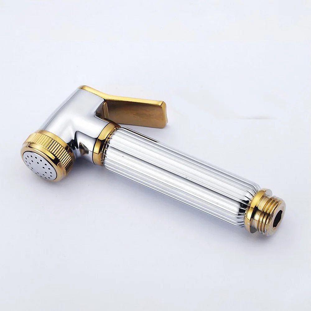 Chrome Golden Color Kitchen Faucet Sprayer Hand Faucet Hand Held Sprayer Gun Toilet Shower Head Bidet Sprayer Head Nhh053