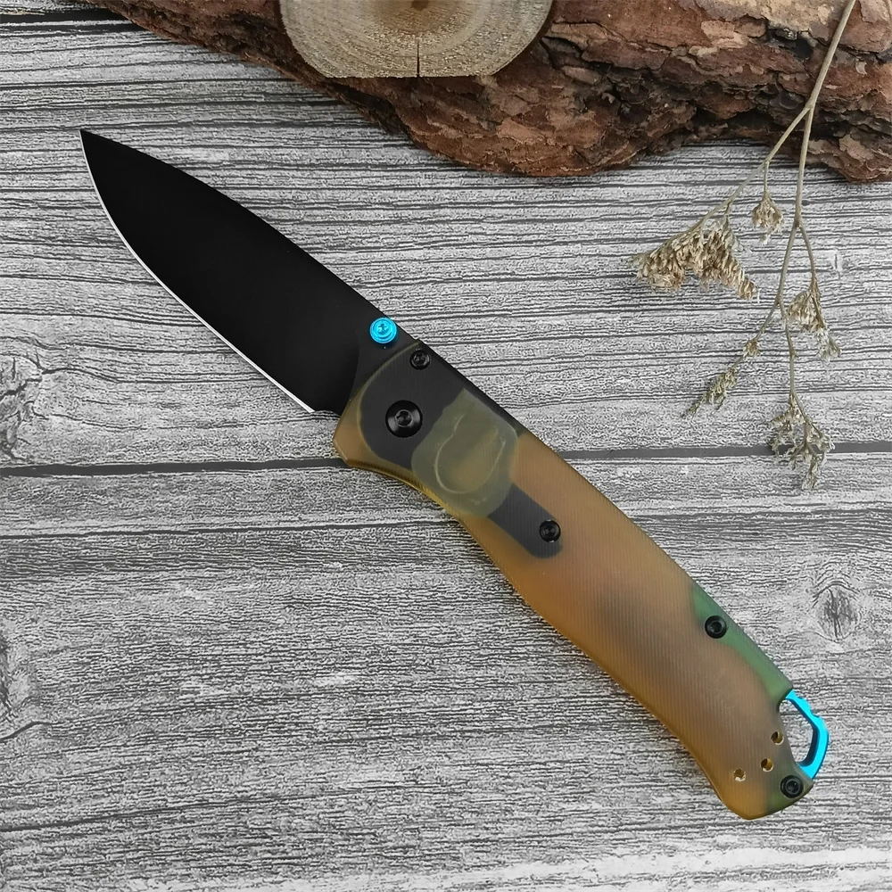 High Quality BM 535 Bugout Folding Tactical Knife D2 Blade PEI Handles Camping Hunting Pocket Knives Self-defense EDC Tool