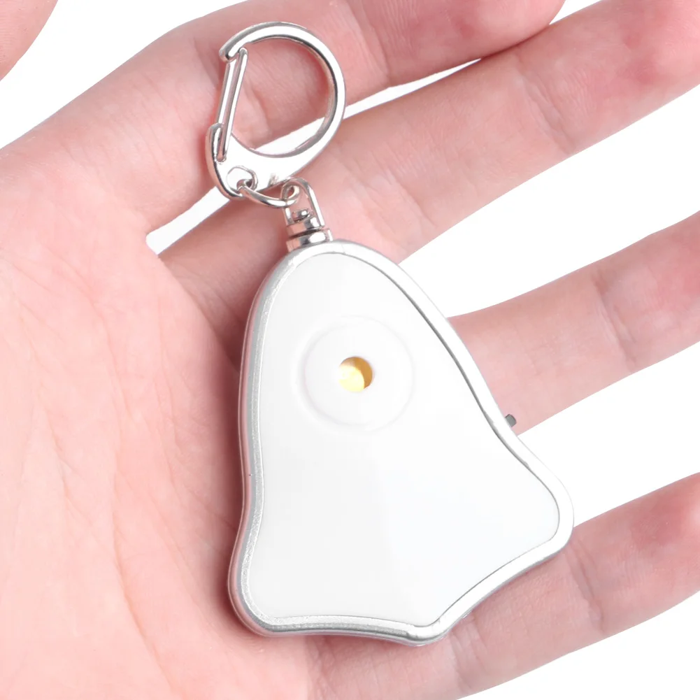 Sound Control Lost Key Finder Locator Keychain LED Light Torch Mini Portable Key Finder Bag Charm Keychain