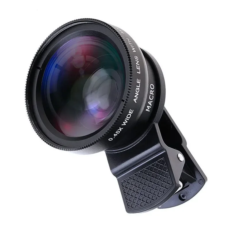 Wide Angle Macro Portable Mobile Phone Camera Lens Clip Macro Smartphone External Lens Kit HD Android Accessories 37MM