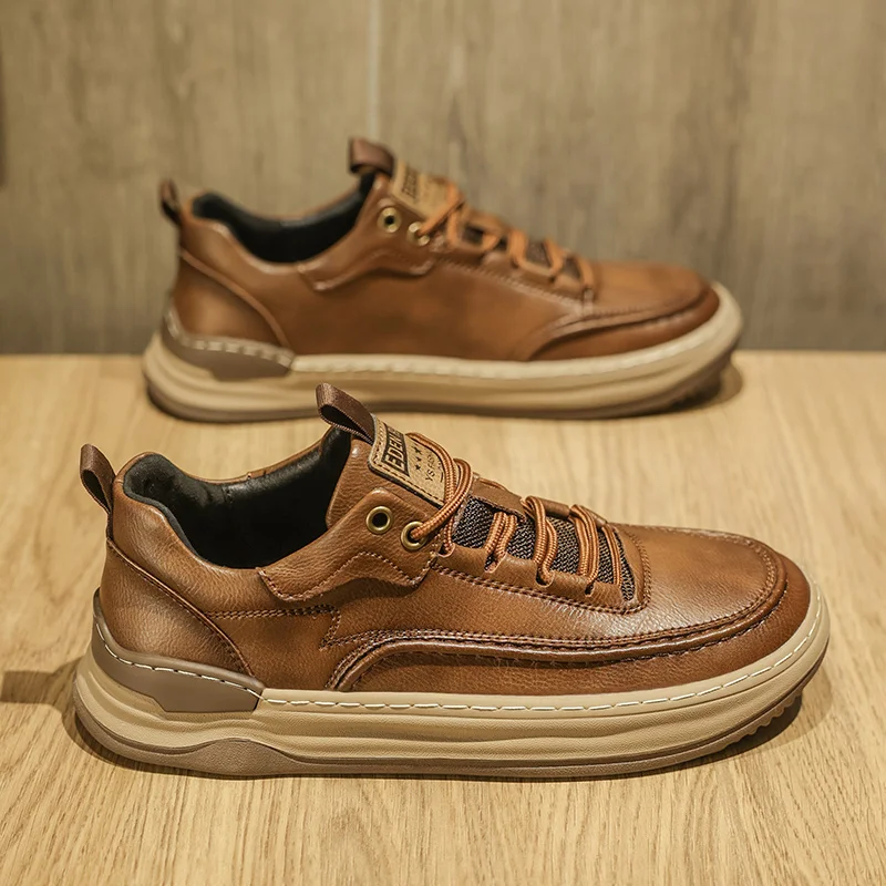 

2025 Spring New Rubber-Plastic Sole Casual Board Sneakers for Outdoor Sports - Comfortable, Soft, Slip-Resistant, Durable, and T