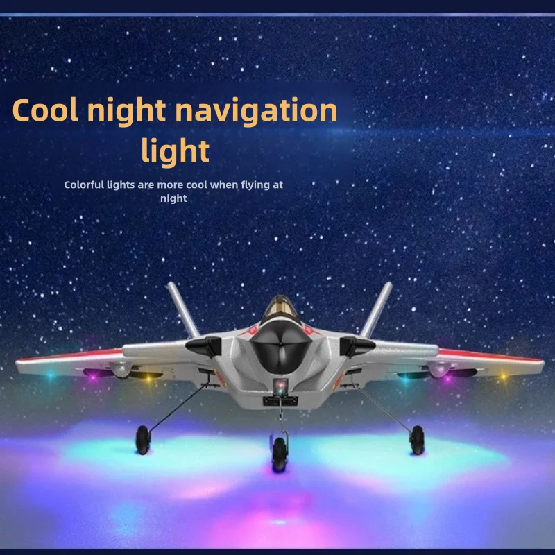 Remote control aircraft Glider model aircraft fixed wing drop resistant toy model fighter jet children's luminous charging