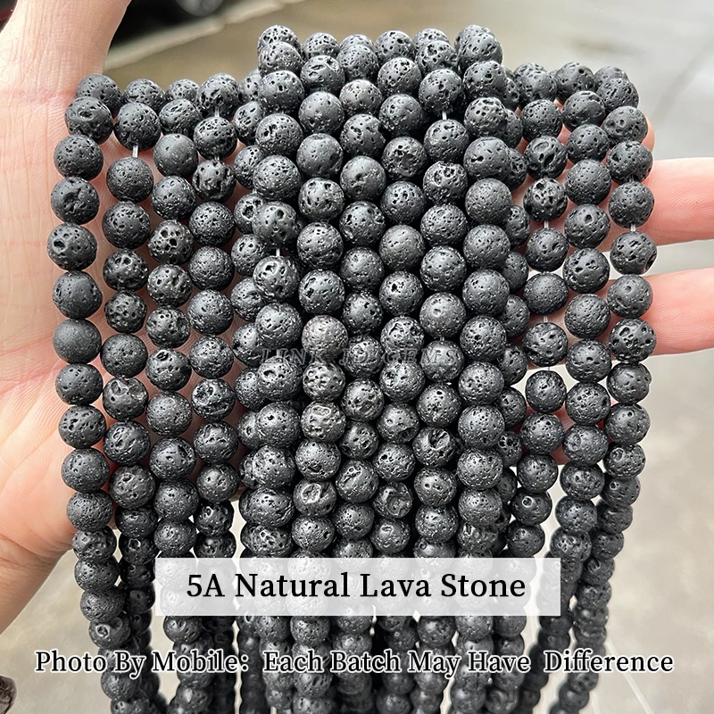 Natursteinperlen 4 6 8 10 mm Turmalin Jade Jaspis Runder loser Abstandshalter für Schmuckherstellung DIY Armband Halskette Zubehör