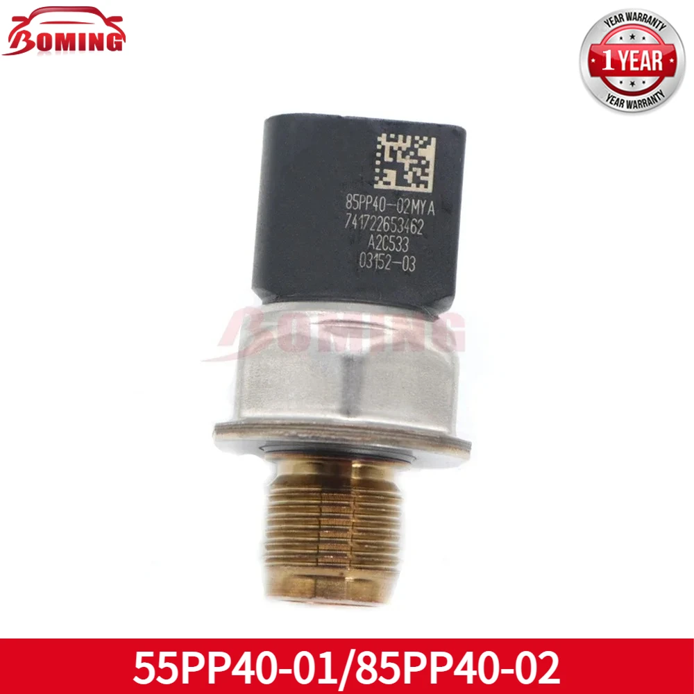 Car Fuel Rail Pressure Sensor 55PP40-01 Fit For Ford Ranger Transit Mk7 Custom 5WS40755 9675389980 85PP40-02