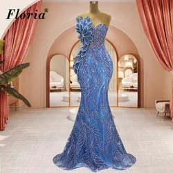 Classic Blue Cocktail Dresses Mermaid Sleeveless Elegant Prom Dresses Evening Party Gowns Vestidos De Cóctel Pageant Gowns