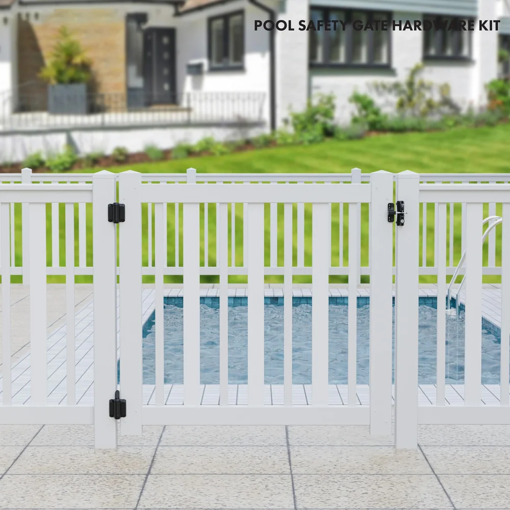 Adjustable Spring Tension Hinge Self Closing Gate Hinges For Families With Young Children Stainless Steel Components