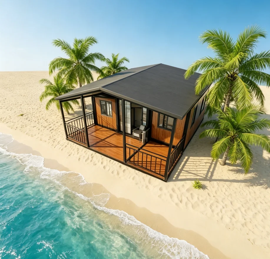 Modern Modular Home Prefab House 40ft Container House with 2 Bedrooms Ready to Living For UK Europe