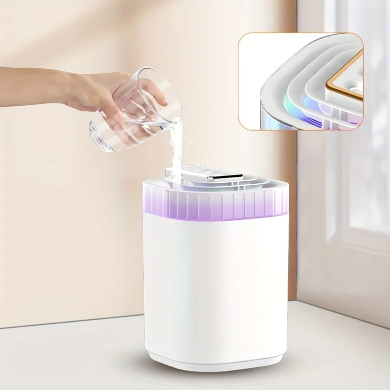 قطعة واحدة من مرطب الهواء البارد الصغير - مرطب الهواء بالموجات فوق الصوتية المحمول مع رذاذ مهدئ - هدية مثالية لعيد المعلمين والهالوين