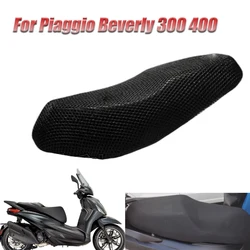 Motorcycle 3D Breathable Sunscreen Mesh Protecting Cushion For Piaggio Beverly 300 400 Nylon Fabric Saddle Seat Cover