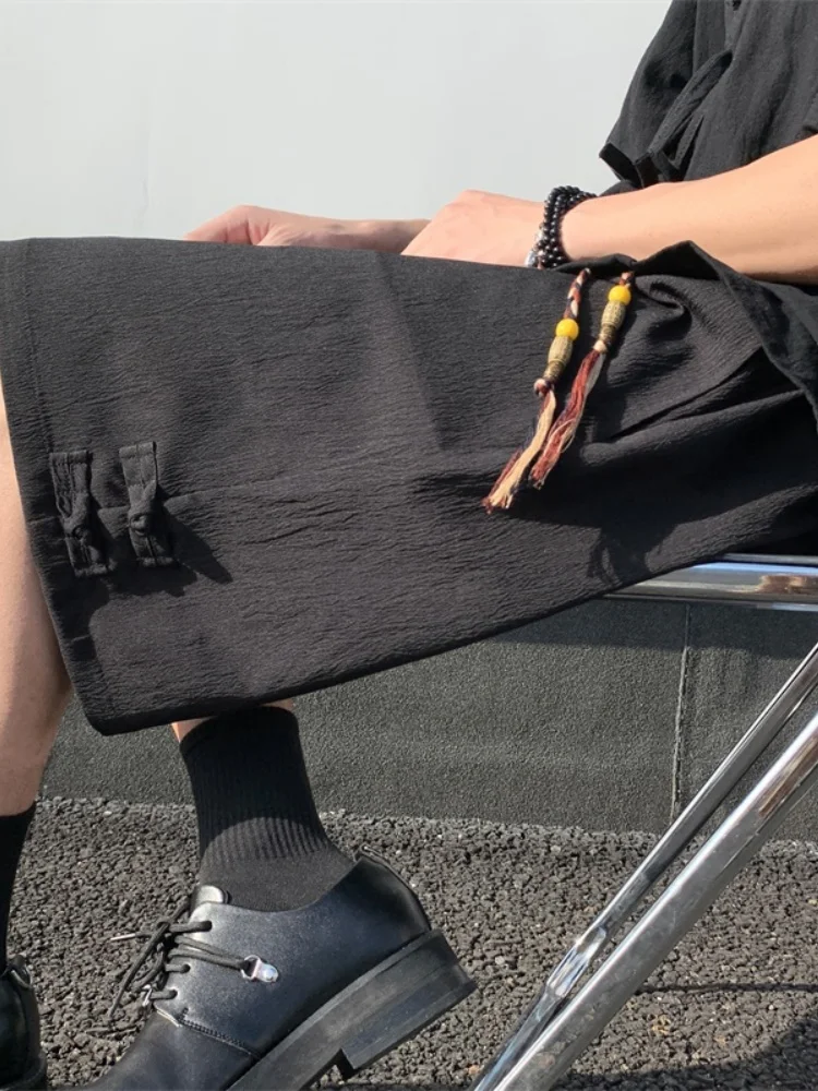 

Мужские шорты из ледяного шелка: летние, тонкие, быстросохнущие, свободные, спортивные, повседневные, в американском стиле, дышащие, легкие, модные, брендовые