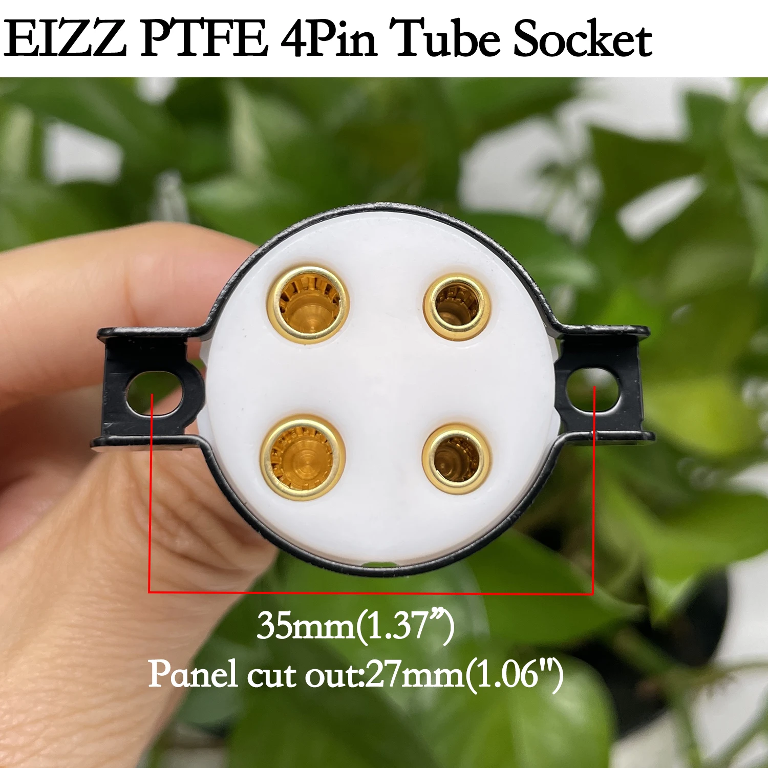 1 قطعة EIZZ 4pin أنبوب المقبس قاعدة ل 2A3 300B FU-811 811 274B 572A 45 50 5Z3 101D الإلكترون أنبوب مطلية بالذهب Hifi مضخم الصوت