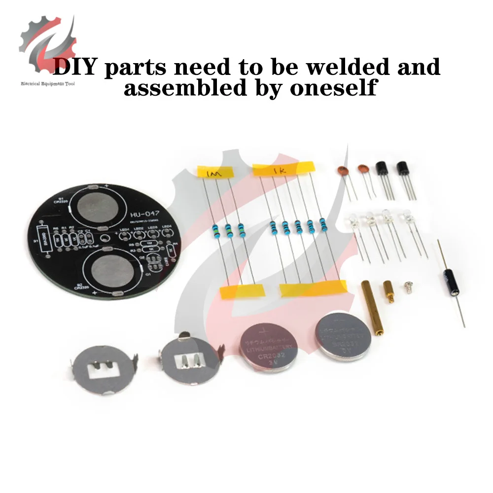 LED Rotating Gyro Cover Flashing Lights DIY Kit Light-emitting Diodes Module Electronic Welding Practice Production DIY KITS