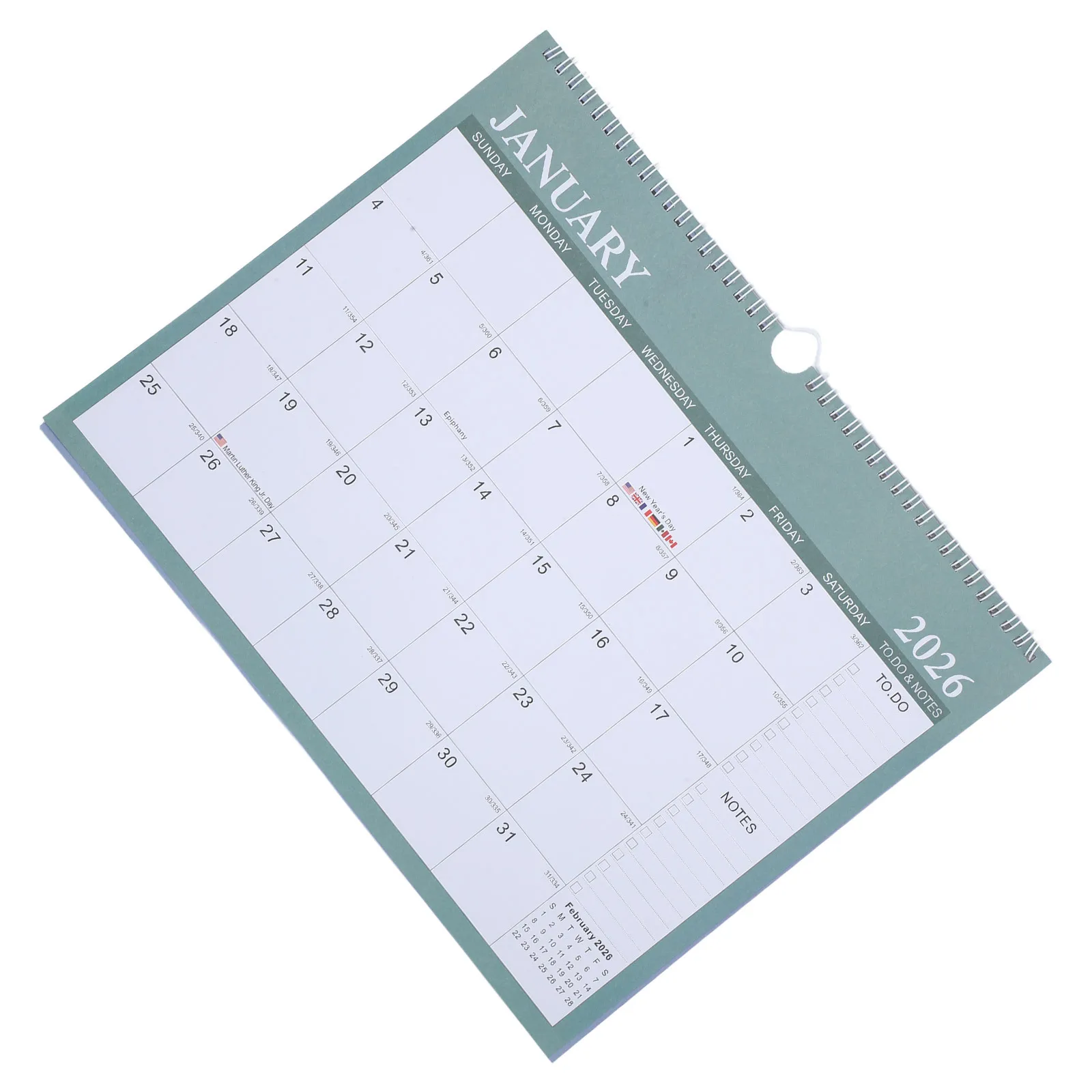 

Large Hanging Monthly Wall Calendar 2026.1-2027.6 Double-Sided Landscape Planner Office Home Organizer Holiday Schedule