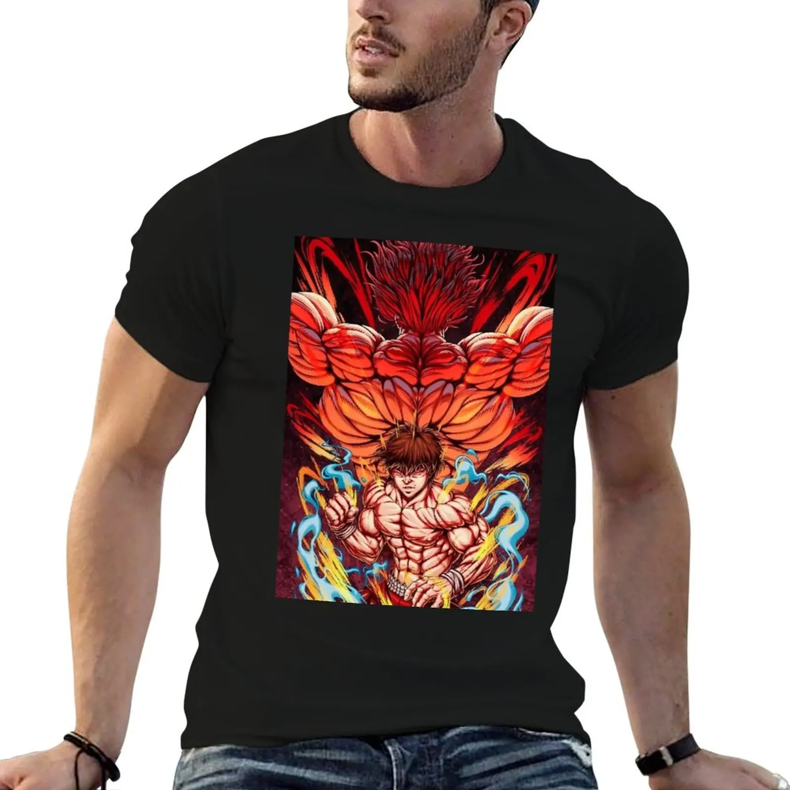 

Baki The Grappler, Yujiro Hanma, Demonback T-Shirt man t shirt heavy cotton man t shirts cotton graphic t shirts for man T-Shirt
