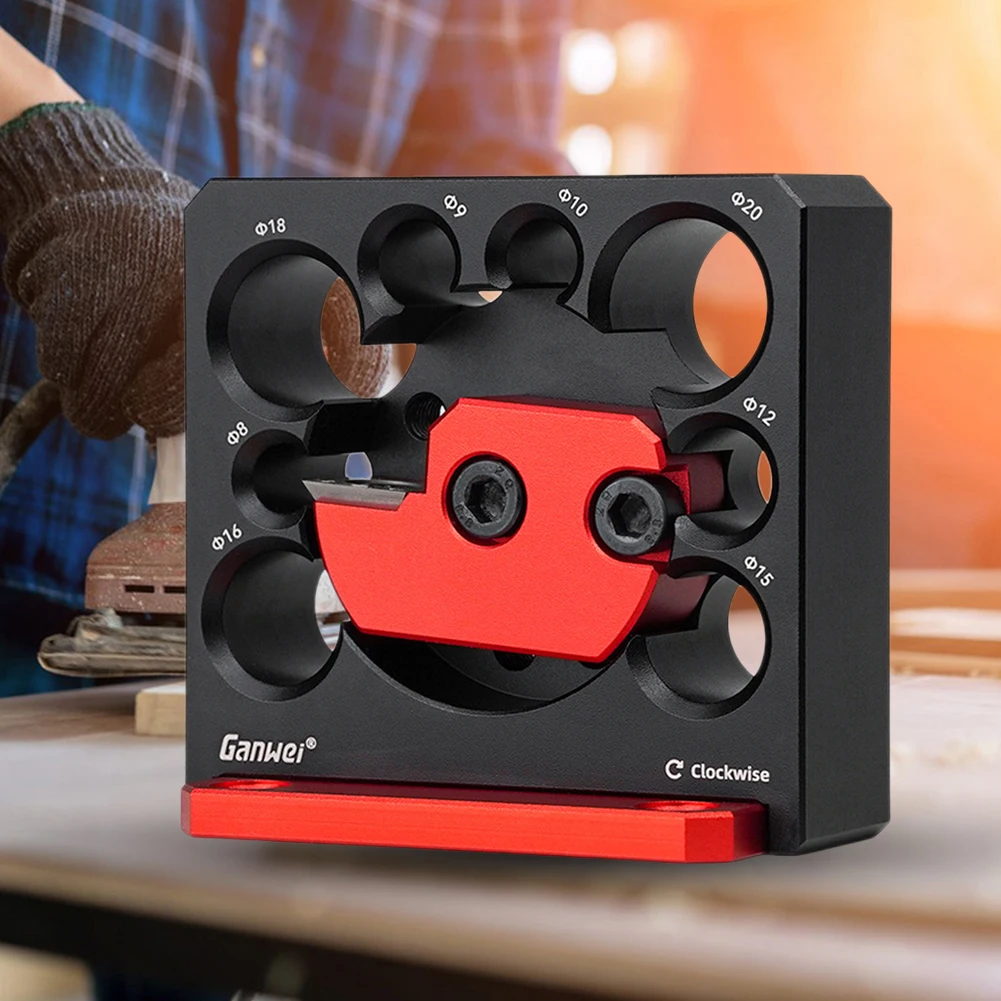 

Adjustable Round Rod Milling Cutter Metric 8mm-20mm Round Bar Round Tenon Making Tool Milling Machine Rod Clamp Woodworking Tool