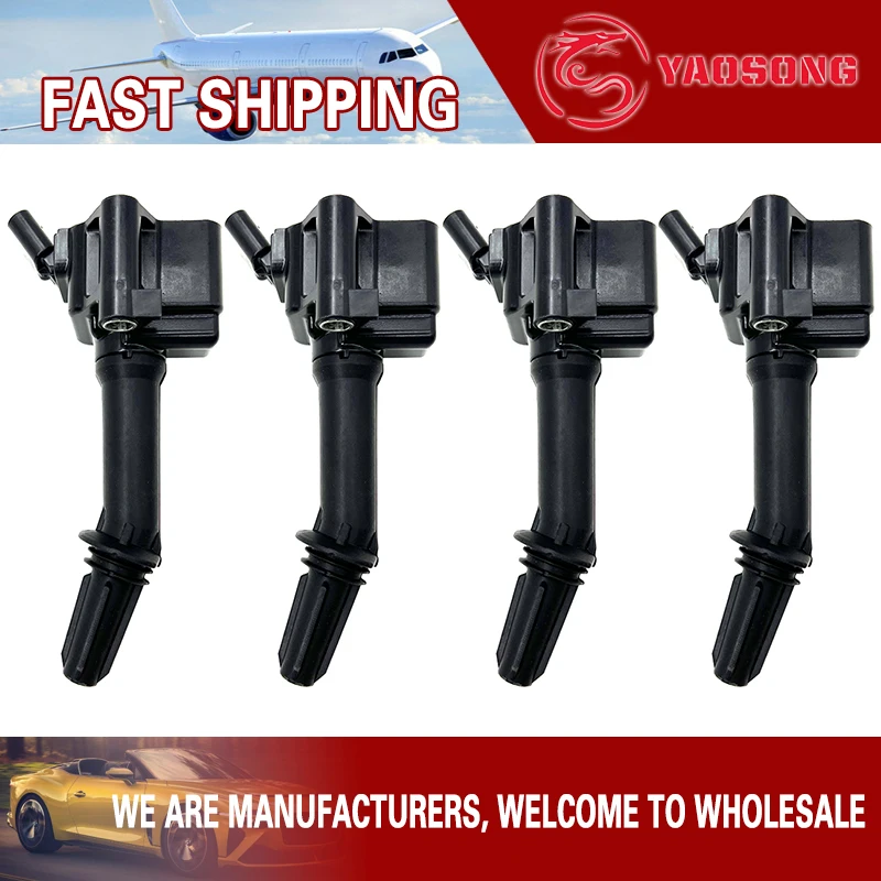 

4 PCS IGNITION COIL FOR Buick Envision Velite5 LaCrosse Regal ROEWE RX5 EI6 MG HS GS 12670053 12697989 25203537 55493540 UF802