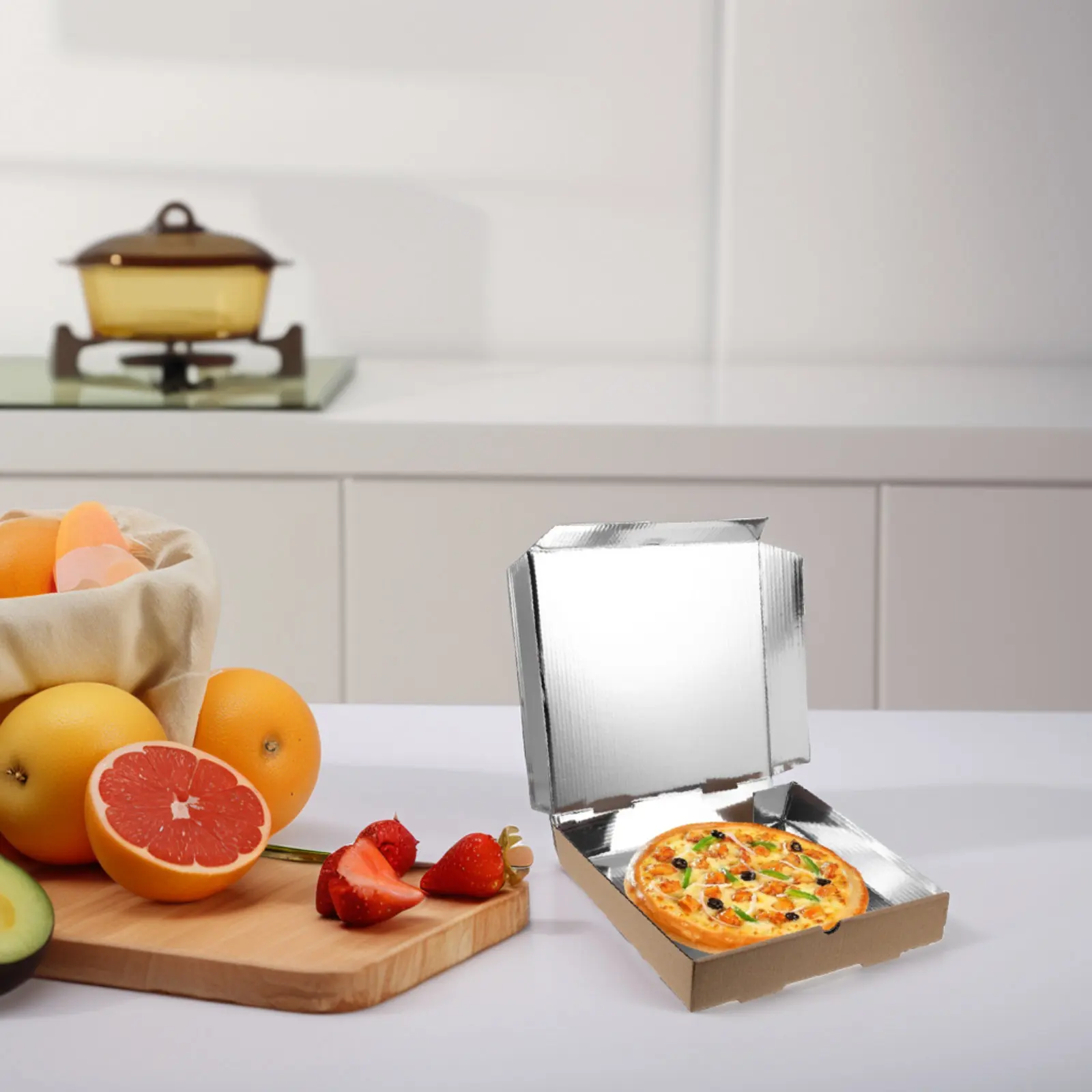 10 Pcs Pizza Storage Plates Individual Slice Boxes Party Decorations Dough Proofing Container