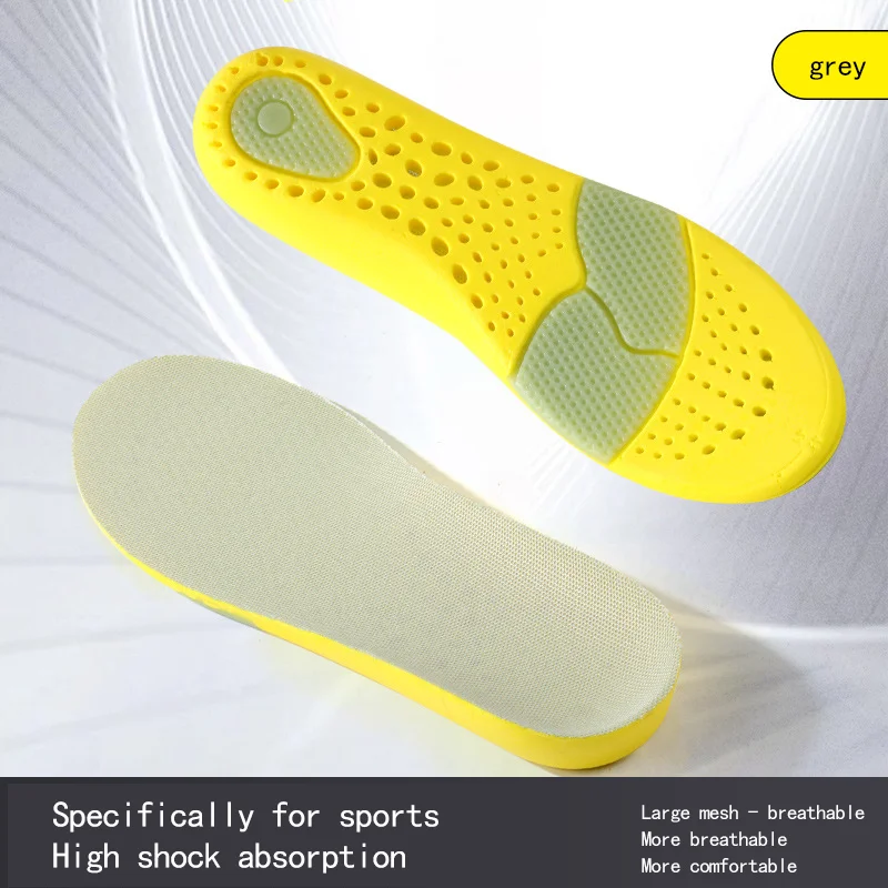 Sports Shock-Absorbing Insole Sweat Absorbing Breathable Comfortable Thickened Latex Deodorizing Insole for Foot Health