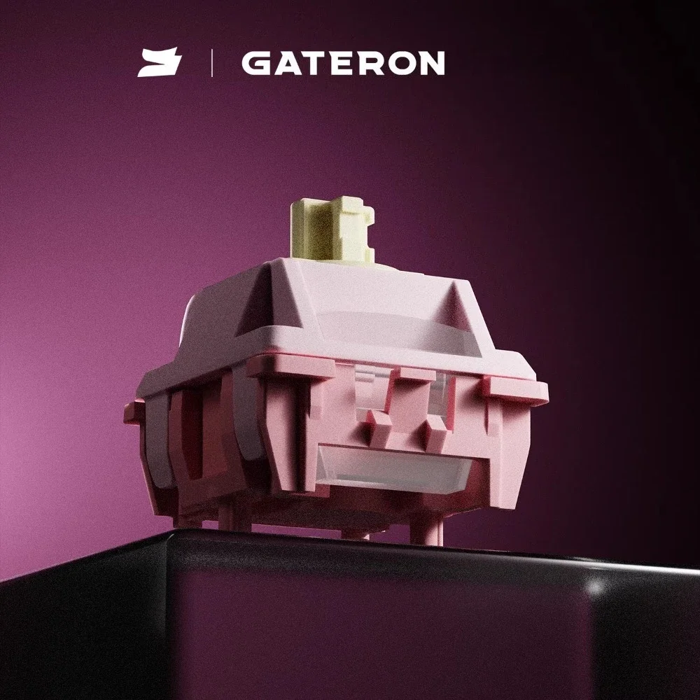 

Магнитный переключатель GATERON Sakura, 30 г, материал POM, RT0,01 мм, индивидуальный линейный переключатель HIFI, триггер, FPS, игровая магнитная клавиатура