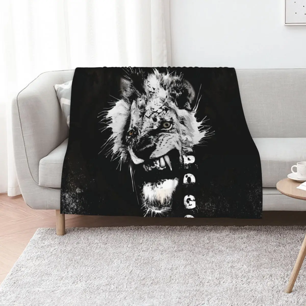 MR T Mapogo Sabi Sands lion Throw Blanket Softest Warm Extra Large Throw sofa bed Giant Sofa Luxury Blankets