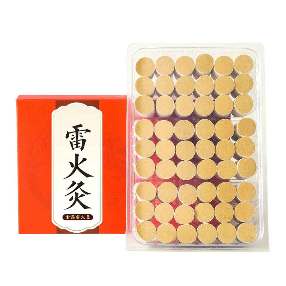 

1 Box Handmade Premium Wormwood Moxa Pillars Thickened Moxibustion Stick for Therapy Portable Moxibustion Herbal Stick