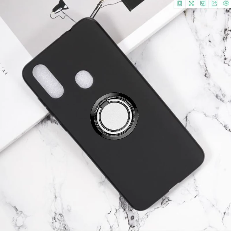 Para ZTE Blade V10 Vita anillo trasero soporte funda de teléfono funda de teléfono TPU fundas de silicona suave para ZTE Blade V10 6,26"