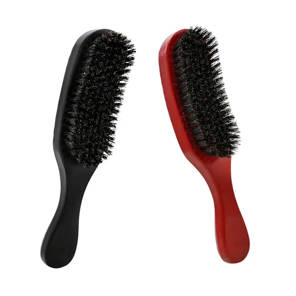 

Natural Bristle Boar Hair Comb for Women Large Wave Wooden Handle Anti-Static Scalp Massage Styling Tool for Daily Blow Drying