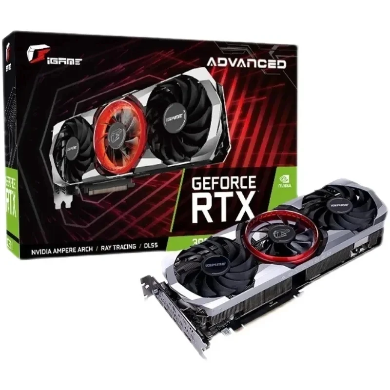 Used Colorfly RTX 3060 12GB X-GAME graphics card 192Bit GDDR6 HDMI*1 PCI-E 4.0 x16 GPU RTX3060 12G computer desktop Video cards