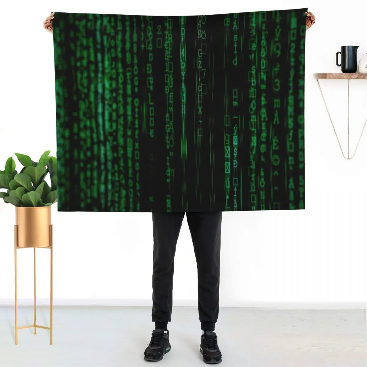 Stuck in the Matrix - Matrix code pattern Throw Blanket Summer Beddings Cute anime Luxury Brand christmas gifts Nap Blankets
