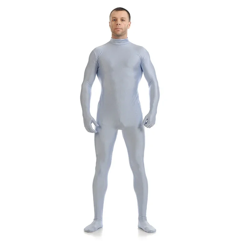 Ainclu ชุดสูท zentai Morph ผ้าสแปนเด็กซ์สำหรับผู้ชายชุดจัมพ์สูทฮาโลวีนสำหรับผู้ใหญ่ชุดคาร์นิวัลชุดฟิตเนสชายการแสดงบทบาท