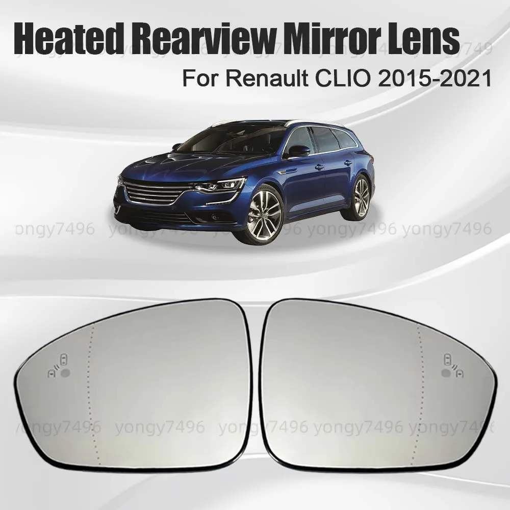 

Car Wide Angle Heated Rearview Mirror Lens For Renault CLIO 2015 2016 2017 2018 2019 2020 2021 With Assistance Cars Accessories