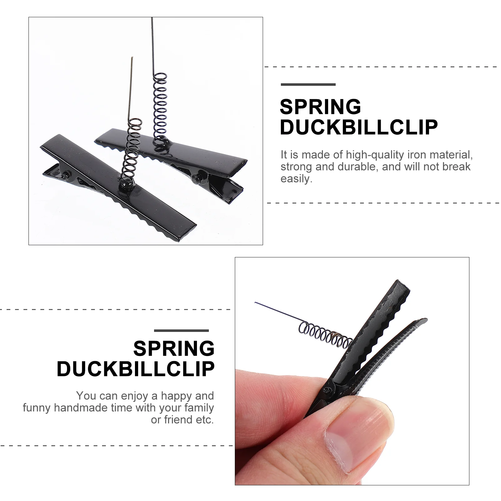 100Pcs Spring Duckbill Clips for DIY Headdresses